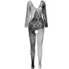 PASSION - BS 107 BODYSTOCKING CZARNY JEDEN ROZMIAR