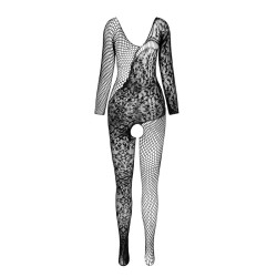 PASSION - BS 107 BODYSTOCKING BIAŁY JEDEN ROZMIAR