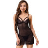 LIVCO CORSETTI FASHION - TIANA LC 20208 KOSZULKA + STRINGI CZARNA S/M