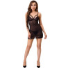 LIVCO CORSETTI FASHION - MELISENDA CF 1709 SZLAFROK + KOSZULKA + STRINGI CZARNY S