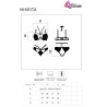 LIVCO CORSETTI FASHION - MELISENDA CF 1709 SZLAFROK + KOSZULKA + STRINGI CZARNY S