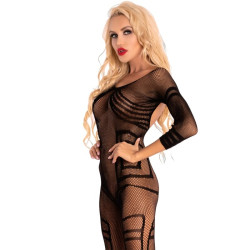 LIVCO CORSETTI FASHION - MELISENDA CF 1709 SZLAFROK + KOSZULKA + STRINGI CZARNY S