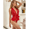 SUBBLIME - 953980 SEXY BODY WITH RUFFLES + BELT RED L/XL