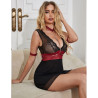 SUBBLIME - 954420 LACE BONDAGE DRESS BLACK S/M