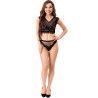 LIVCO CORSETTI FASHION - SOUTIEN-GORGE + CULOTTE ELIN LC 20212 NOIR S/M