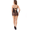 LIVCO CORSETTI FASHION - CIELO LC 20211 CHEMISE + THONG NOIR L/XL