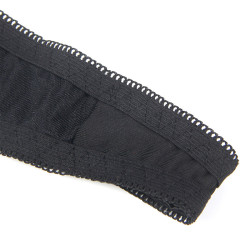 SUBBLIME - 955199 KOMPLET BIUSTONOSZA Z REGULOWANĄ CZARNĄ KOKARDĄ S/M
