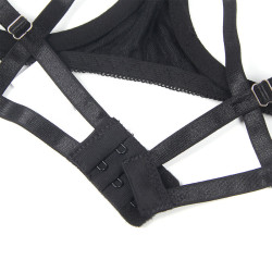 SUBBLIME - 955205 ENSEMBLE SOUTIEN-GORGE AVEC NŒUD NOIR RÉGLABLE L/XL
