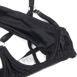 SUBBLIME - 955205 COMPLETO REGGISENO CON FIOCCO NERO REGOLABILE L/XL