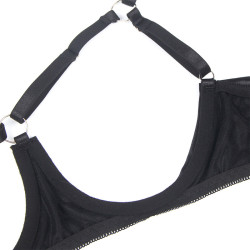 SUBBLIME - 955205 COMPLETO REGGISENO CON FIOCCO NERO REGOLABILE L/XL