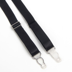 SUBBLIME - 955236 ENSEMBLE SOUTIEN-GORGE BONDAGE NOIR AVEC JARRETELLE S/M