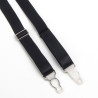 SUBBLIME - 955236 ENSEMBLE SOUTIEN-GORGE BONDAGE NOIR AVEC JARRETELLE S/M