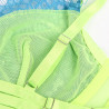 SUBBLIME - 955311 CONJUNTO DE SUTIÃ COM RENDA E LIGAS VERDE E AZUL S/M