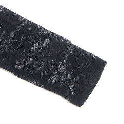 SUBBLIME - 955601 SUKIENKA Z DŁUGIM RĘKAWEM I CZARNĄ KORONKĄ L/XL