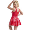 SUBBLIME - 957698 HEART ZIPPER LEATHER DRESS RED L/XL