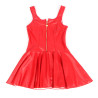 SUBBLIME - 957698 HEART ZIPPER LEATHER DRESS RED L/XL