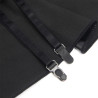 SUBBLIME - 957704 LACE ZIPPER LEATHER DRESS BLACK S/M