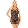 LEG AVENUE - MINIKLEID MIT HERZSPITZE SCHWARZ
