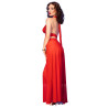 CHILIROSE - CR 4857 CZERWONY KOMPLET TOP I SPODNIE ROZMIAR XL