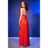CHILIROSE - CR 4857 CZERWONY KOMPLET TOP I SPODNIE ROZMIAR XL