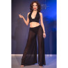 CHILIROSE - CR 4857 CZARNY KOMPLET TOP I SPODNIE ROZMIAR XL