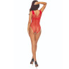 PASSION - BS109 CZERWONY MOTYL BOSYSTOCKING