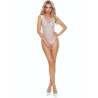 PASSION - BS109 BODYSTOCKING PAPILLON BLANC