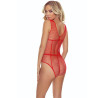 PASSION - BS114 RED GRID BODYSTOCKING