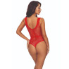 PASSION - BS115 BODYSTOCKING GRID CZERWONY