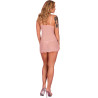 LIVCO CORSETTI FASHION - HYEONA 1710 BABYDOLL + THONG ROSE L