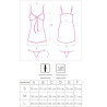 LIVCO CORSETTI FASHION - HYEONA 1710 BABYDOLL + PERIZOMA ROSA XL
