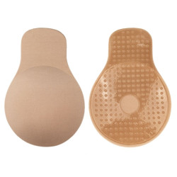 BYE-BRA - TKANINA PUSH-UP PODNOSZACA PIERSI BEZOWA ROZMIAR XL