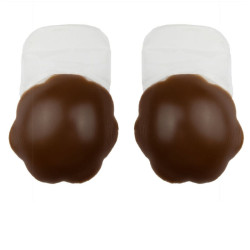 BYE-BRA - ELEVADOR PECHO PUSH-UP SILICONA MARRÓN TALLA M