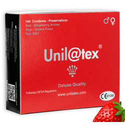 UNILATEX - KONSERWANT CZERWONY / TRUSKAWKOWY 144 SZT