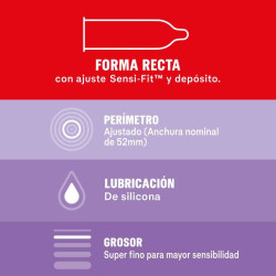 DUREX - SENSITIVE CONTACT LACZNIE 12 SZT