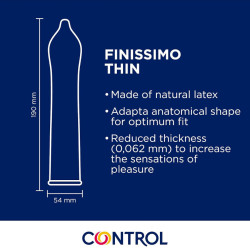 CONTROL - KONDOMY FINISSIMO SENSO 144 SZT