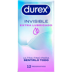 DUREX - EXTRA NAWILŻONE NIEWIDOCZNE PREZERWATYWY 12 SZTUK