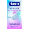 DUREX - EXTRA NAWILŻONE NIEWIDOCZNE PREZERWATYWY 12 SZTUK