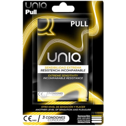 UNIQ - PREZERWATYWY BEZ LATEKSU Z PASKAMI 3 SZTUKI