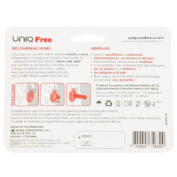 UNIQ - BEZPLATNE PREZERWATYWY BEZ LATEKSU Z PIERSCIENIEM OCHRONNYM 3 SZT