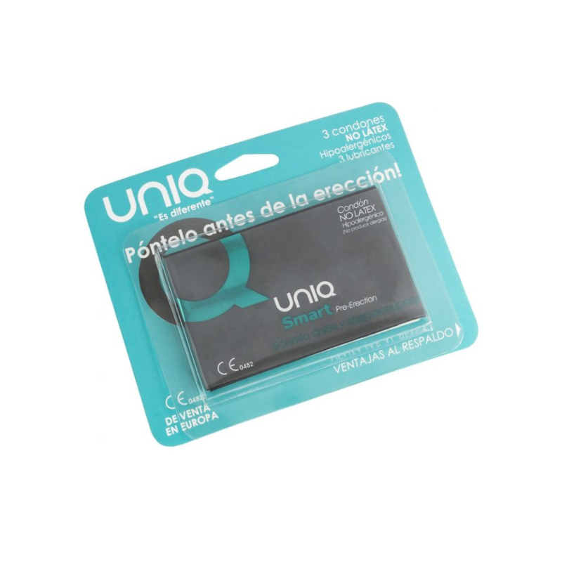 UNIQ - SMART LATEX FREE PRE-ERECTION CONDOMS 3 UNITS UNIQ - SMART LATEX FREE PRE-ERECTION CONDOMS 3 UNITS