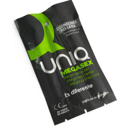UNIQ - MEGASEX WRAZLIWE PREZERWATYWY BEZ LATEXU 3 SZT