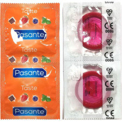 PASANTE - TORBA NA KONDOMY O SMAKU TRUSKAWKOWYM 144 SZT