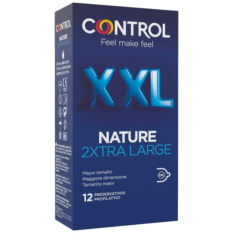 CONTROL - NATURE 2XTRA LARGE XXL KONDOME - 12 EINHEITEN CONTROL - NATURE 2XTRA LARGE XXL KONDOME - 12 EINHEITEN