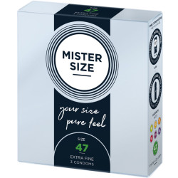 MISTER SIZE - PREZERWATYWY ROZMIAR XS 47 MM (3 SZTUKI)