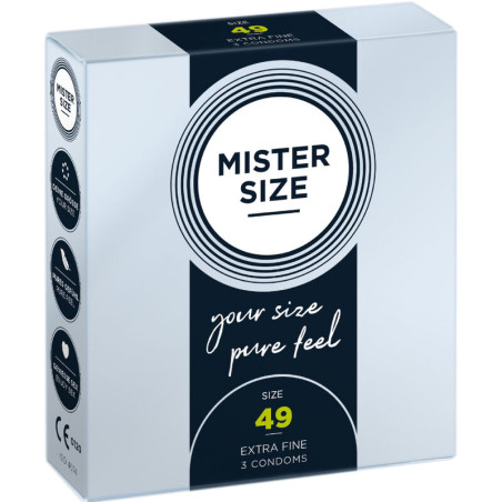 MISTER SIZE - ROZMIAR PREZERWATYWY S 49 MM (3 SZTUKI)