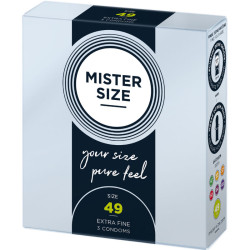 MISTER SIZE - ROZMIAR PREZERWATYWY S 49 MM (3 SZTUKI)