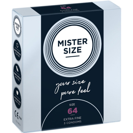 MISTER SIZE - PREZERWATYWY ROZMIAR XXL 64 MM (3 SZTUKI)