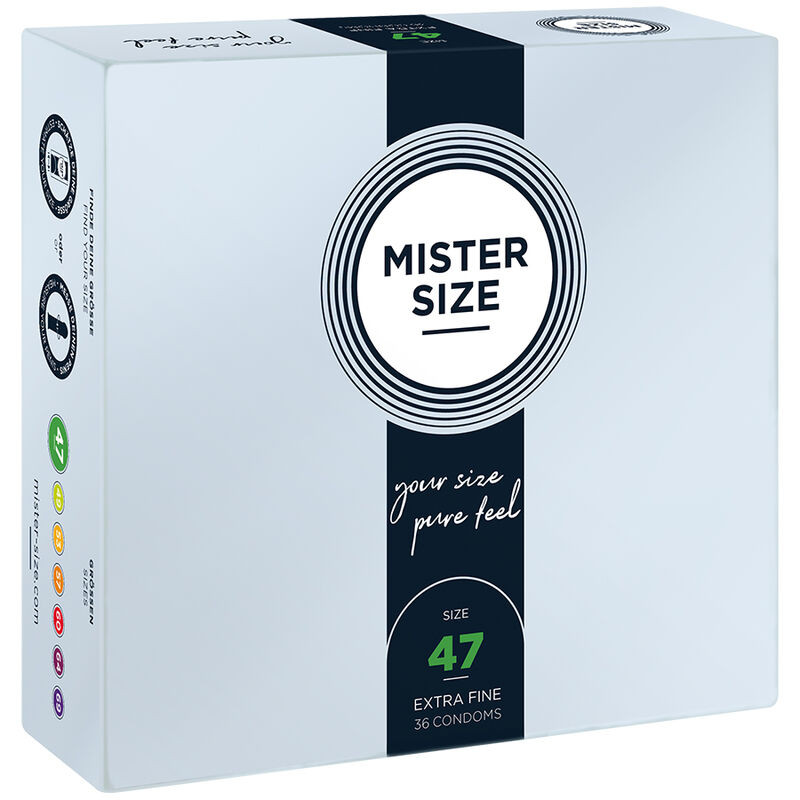MISTER SIZE - PREZERWATYWY ROZMIAR XS 47 MM (36 SZTUK)