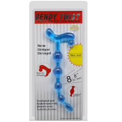 BAILE - BENDY TWIST NIEBIESKIE KULKI ANALNE